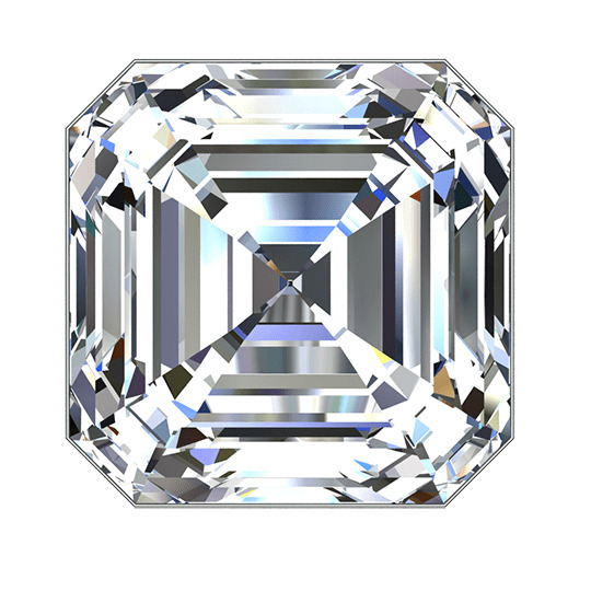 2.06 ct I SI1 Asscher Shape Natural Diamond