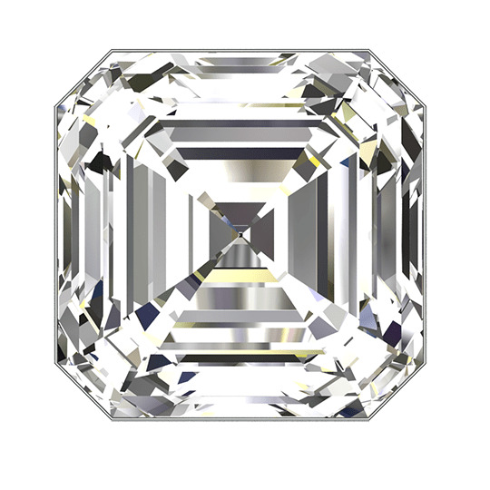 2.14 ct L SI1 Asscher Shape Natural Diamond