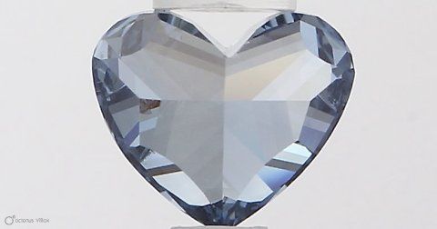 7.42 ct Heart Blue Natural Aquamarine