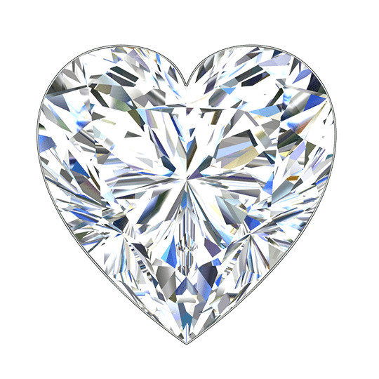 0.29 ct E VS1 Heart Shape Natural Diamond