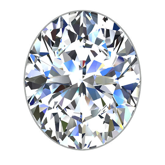 1.60 ct H VVS2 Oval Shape Lab-grown Diamond
