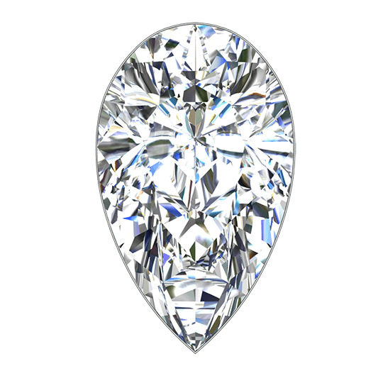 0.29 ct D VS2 Pear Shape Natural Diamond