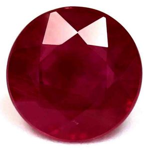1.37 ct Round Red Natural Ruby