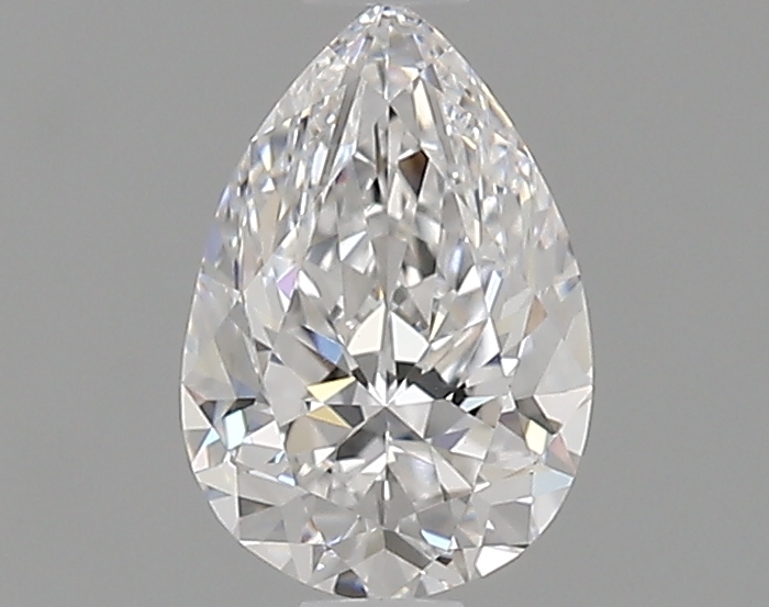 0.71 ct D VVS2 Pear Shape Natural Diamond