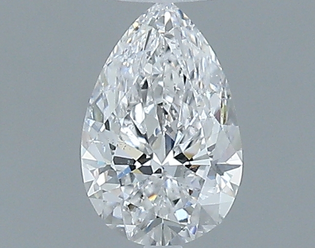 0.63 ct D SI2 Pear Shape Natural Diamond