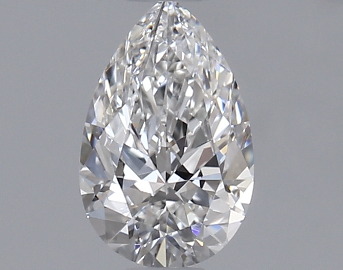 0.63 ct F IF Pear Shape Natural Diamond