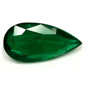 3.62 ct Pear Green Natural Emerald
