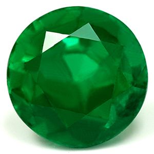 1.32 ct Round Green Natural Emerald