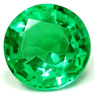 1.68 ct Round Green Natural Emerald