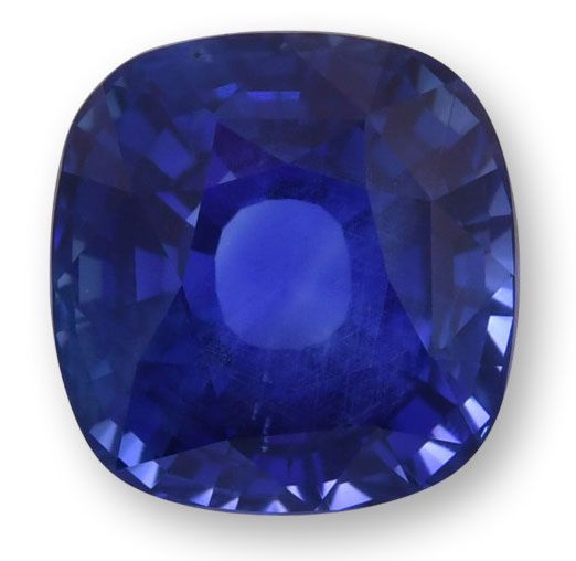 6.08 ct Cushion Blue Natural Sapphire