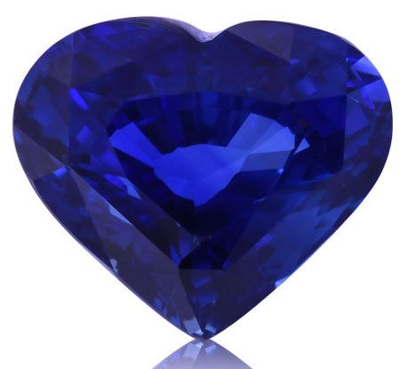 8.11 ct Heart Blue Natural Sapphire
