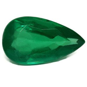 1.77 ct Pear Green Natural Emerald