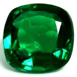 1.08 ct Cushion Green Natural Emerald