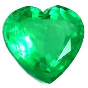 2.37 ct Heart Green Natural Emerald