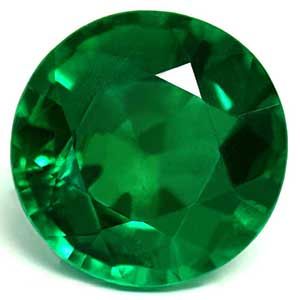 2.50 ct Round Green Natural Emerald