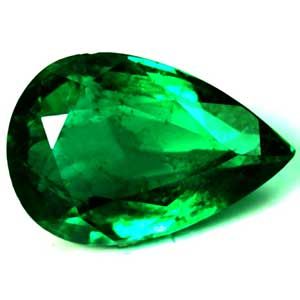 1.63 ct Pear Green Natural Emerald
