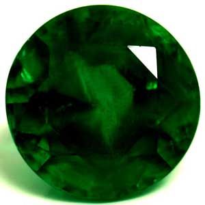 1.74 ct Round Green Natural Emerald
