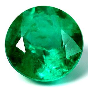 1.17 ct Round Green Natural Emerald