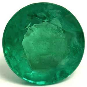 4.03 ct Round Green Natural Emerald