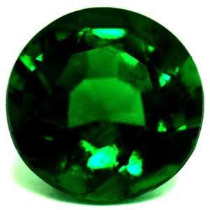 0.80 ct Round Green Natural Emerald