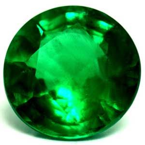 1.72 ct Round Green Natural Emerald