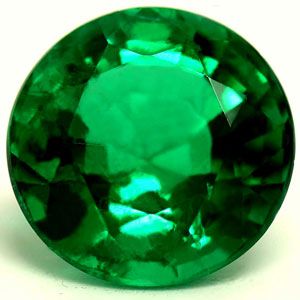 1.54 ct Round Green Natural Emerald