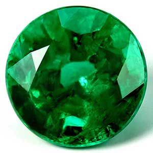 2.10 ct Round Green Natural Emerald