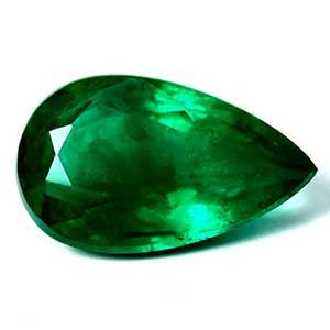 1.59 ct Pear Green Natural Emerald