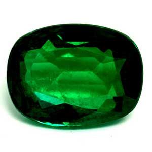 3.72 ct Cushion Green Natural Emerald