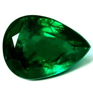 4.68 ct Pear Green Natural Emerald