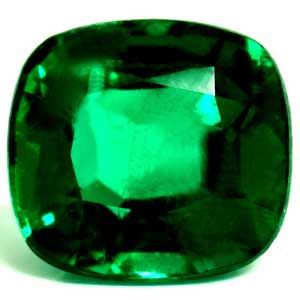 2.92 ct Cushion Green Natural Emerald