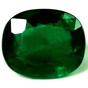 5.29 ct Cushion Green Natural Emerald