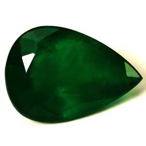 2.57 ct Pear Green Natural Emerald