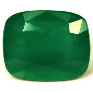 4.11 ct Cushion Green Natural Emerald