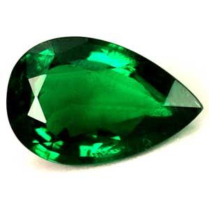 1.23 ct Pear Green Natural Emerald
