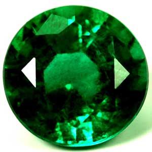 2.35 ct Round Green Natural Emerald