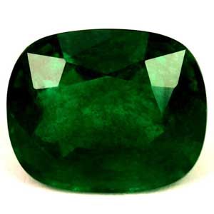 2.87 ct Cushion Green Natural Emerald