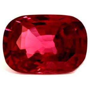 3.11 ct Cushion Red Natural Ruby