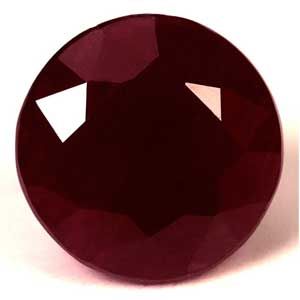 2.55 ct Round Red Natural Ruby