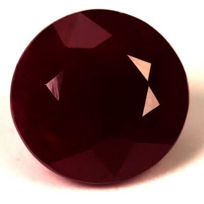 6.47 ct Round Red Natural Ruby