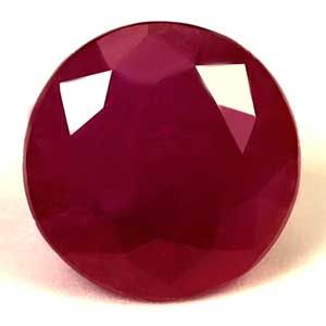 1.36 ct Round Red Natural Ruby