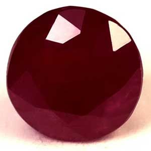 1.33 ct Round Red Natural Ruby
