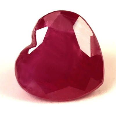 1.18 ct Heart Red Natural Ruby