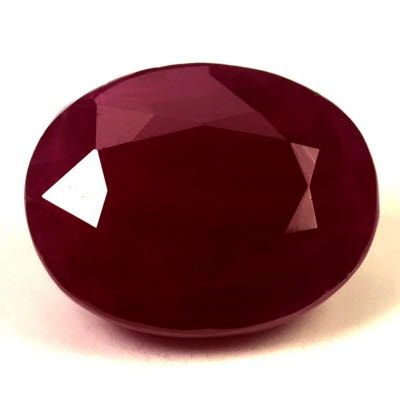 6.11 ct Oval Red Natural Ruby