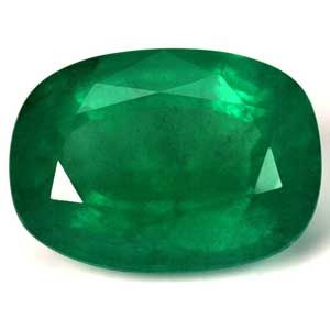 7.53 ct Cushion Green Natural Emerald