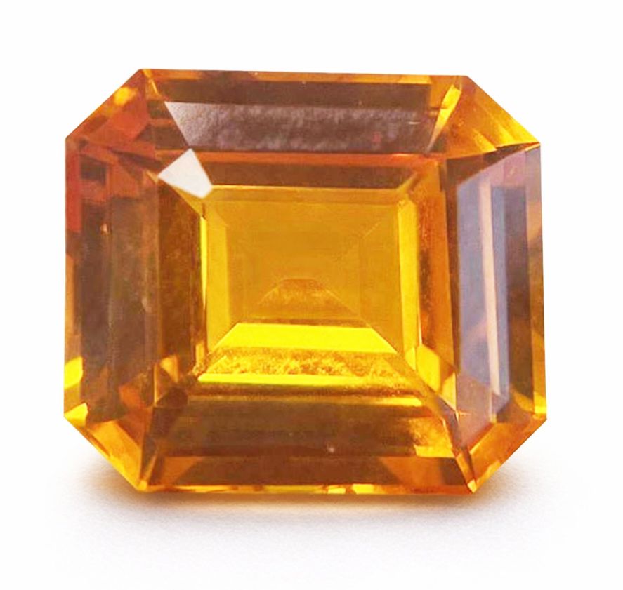 6.19 ct Emerald Orange Natural Sapphire