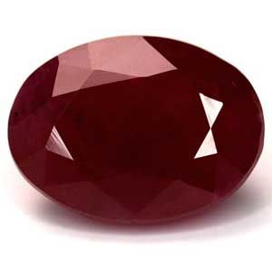 3.88 ct Oval Red Natural Ruby