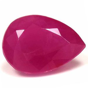 4.08 ct Pear Red Natural Ruby