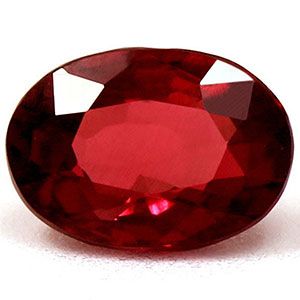 0.65 ct Oval Red Natural Ruby