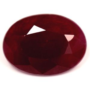 3.44 ct Oval Red Natural Ruby